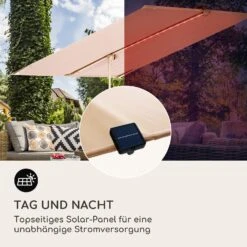 Blumfeldt Bayonne Sonnenschirm 130 X 180 Cm Polyester UV 50 Solar LED -Klarstein Verkaufs 10040103 de 0006 logo