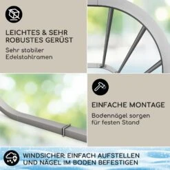 Orleans Gazebo 300 X 220 X 300 Cm Schiebedach UV-Schutz 50+ Leicht -Klarstein Verkaufs 10040118 de 0003 logo