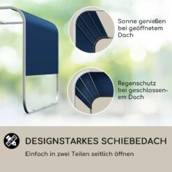Orleans Gazebo 300 X 220 X 300 Cm Schiebedach UV-Schutz 50+ Leicht -Klarstein Verkaufs 10040118 de 0004 logo