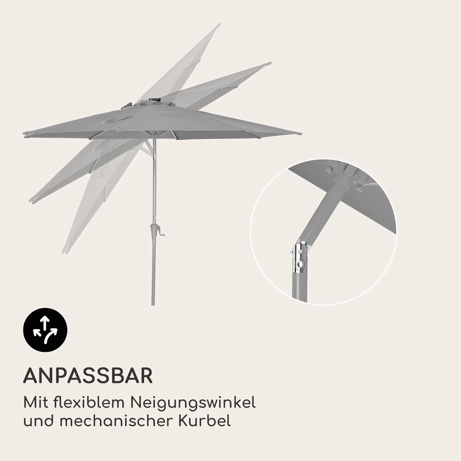 Blumfeldt Calais Sonnenschirm LED Aluminium-Rahmen Polyester-Bespannung UV 50 Blumfeldt Calais Sonnenschirm LED Aluminium-Rahmen Polyester-Bespannung UV 50 -Klarstein Verkaufs 10040120 de 0004 logo