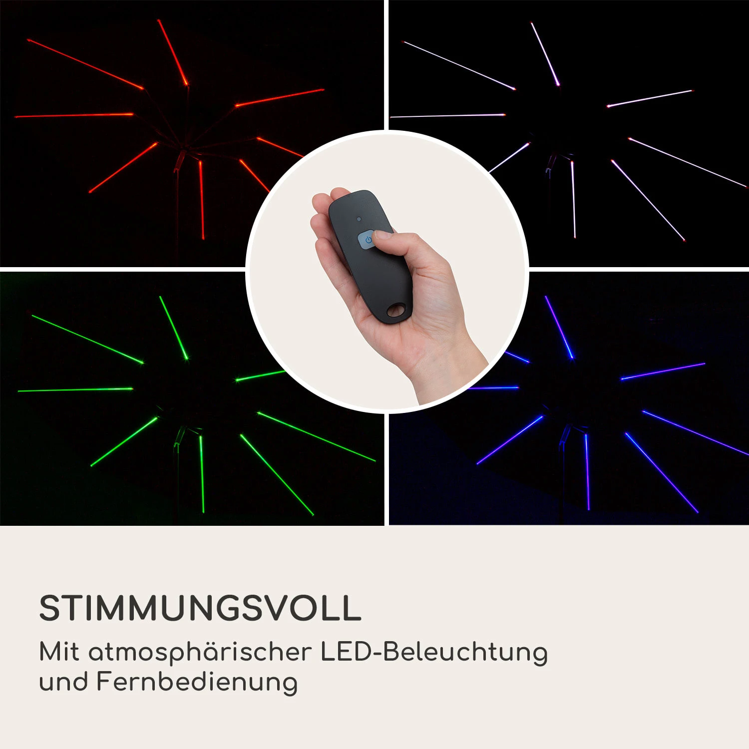 Blumfeldt Calais Sonnenschirm LED Aluminium-Rahmen Polyester-Bespannung UV 50 Blumfeldt Calais Sonnenschirm LED Aluminium-Rahmen Polyester-Bespannung UV 50 -Klarstein Verkaufs 10040123 de 0003 logo