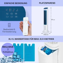 Mistral 5-in-1 Luftkühler Ventilator Ionisator 360 M³/h Fernbedienung 5 Mistral 5-in-1 Luftkühler Ventilator Ionisator 360 M³/h Fernbedienung -Klarstein Verkaufs 10040150 de 0006 logo