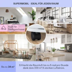 New Breeze 7 Mobile Klimaanlage 7000BTU 2,1kW Bis 34m² EEC A Mobil Fernbedienung -Klarstein Verkaufs 10040153 de 0005 usp