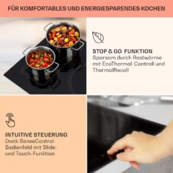 Victoria 5 Flex Induktionskochfeld Einbau 7400W 2 Flexzonen Timer 3 Victoria 5 Flex Induktionskochfeld Einbau 7400W 2 Flexzonen Timer -Klarstein Verkaufs 10040203 de 0004 usp