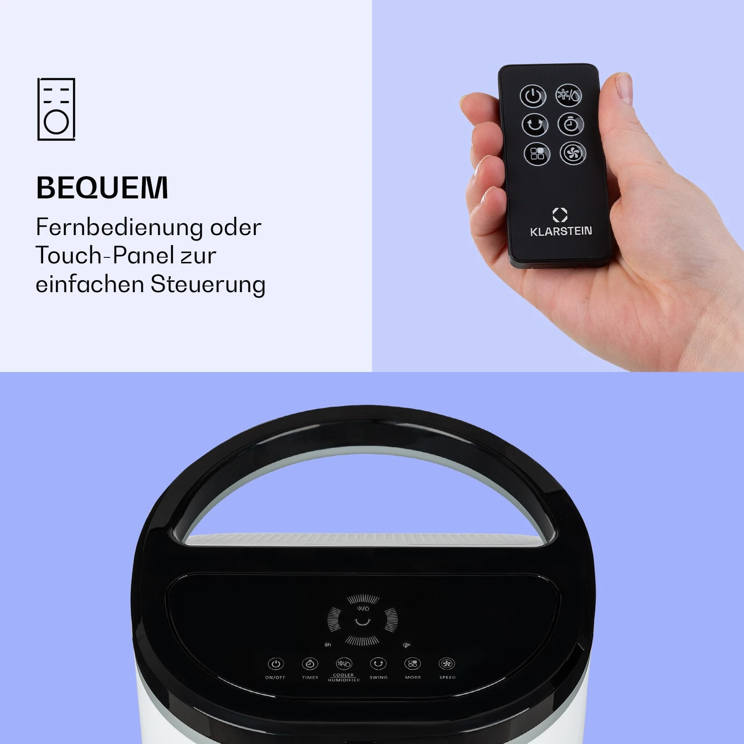 IceWind Plus Smart 4-in-1 Luftkühler Ventilator App-Steuerung IceWind Plus Smart 4-in-1 Luftkühler Ventilator App-Steuerung -Klarstein Verkaufs 10040211 de 0004 logo