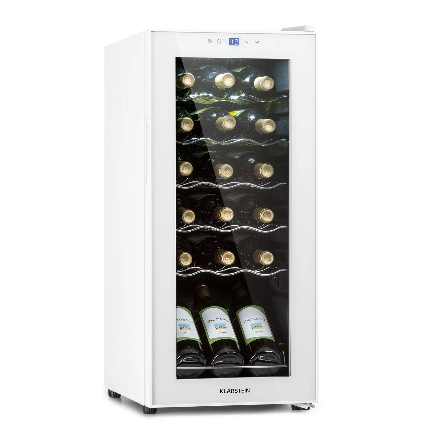 Shiraz 18 Slim Uno Weinkühlschrank 50l 18Fl Touch-Bedienfeld 5-18°C Shiraz 18 Slim Uno Weinkühlschrank 50l 18Fl Touch-Bedienfeld 5-18°C -Klarstein Verkaufs 10040215 yy 0001 titel