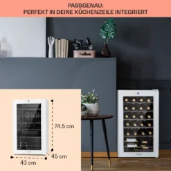 Shiraz 24 Uno Weinkühlschrank 63l 24Fl Touch-Bedienfeld 5-18°C -Klarstein Verkaufs 10040217 de 0006 logo