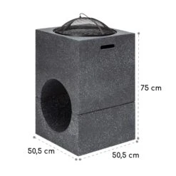 Blumfeldt Monolith Feuerschale Mit Grill MGO & Stahlschale Inkl. Funkenschutz 6 Blumfeldt Monolith Feuerschale Mit Grill MGO & Stahlschale Inkl. Funkenschutz -Klarstein Verkaufs 10040240 yy 0007 dimensions