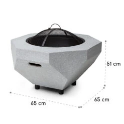 Blumfeldt Diamond Feuerschale Mit Grill MGO & Stahlschale Inkl. Funkenschutz 6 Blumfeldt Diamond Feuerschale Mit Grill MGO & Stahlschale Inkl. Funkenschutz -Klarstein Verkaufs 10040241 yy 0007 dimensions