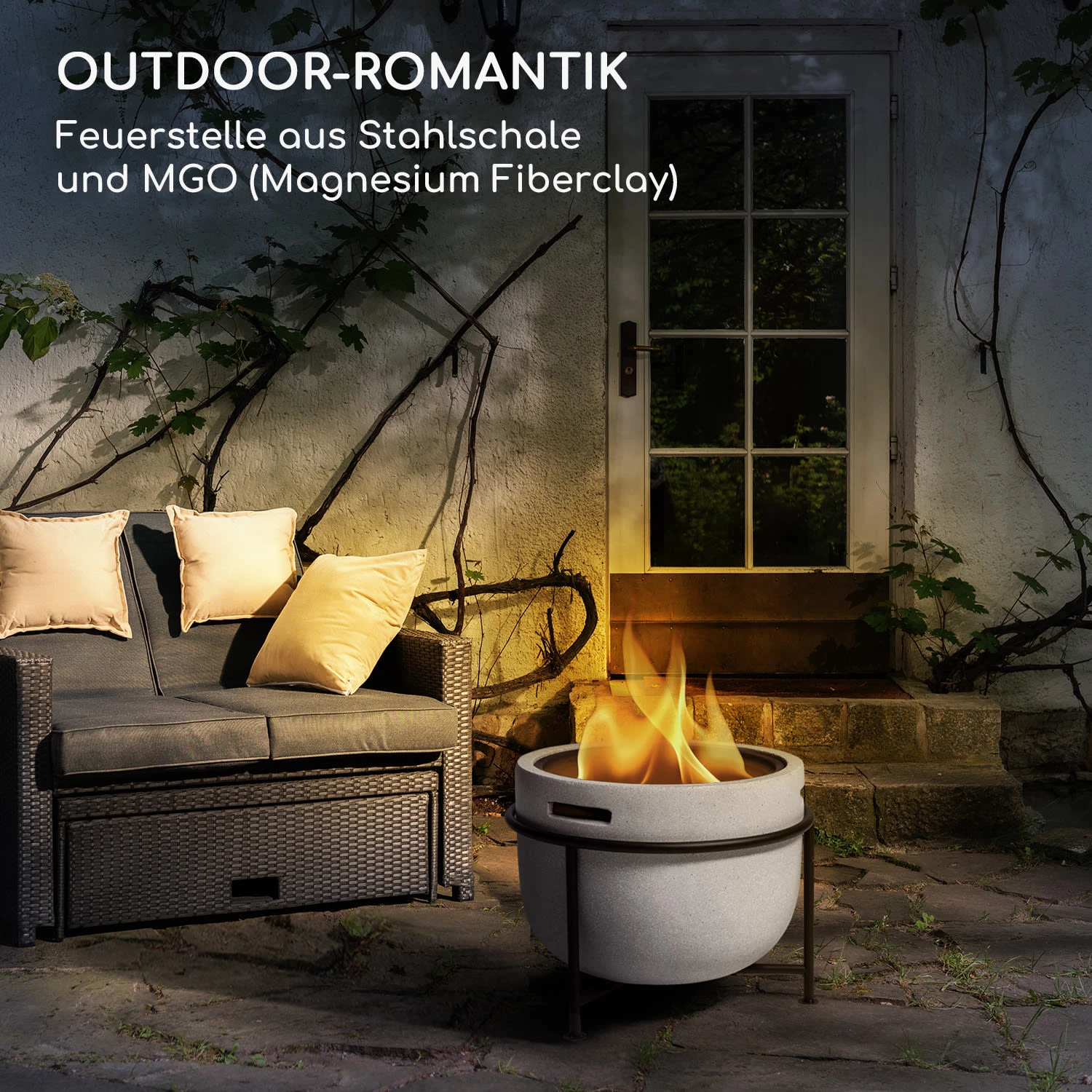 blumfeldt Grail Feuerschale mit Grill MGO & Stahlschale inkl. Funkenschutz Blumfeldt Grail Feuerschale Mit Grill MGO & Stahlschale Inkl. Funkenschutz -Klarstein Verkaufs 10040243 de 0002 logo