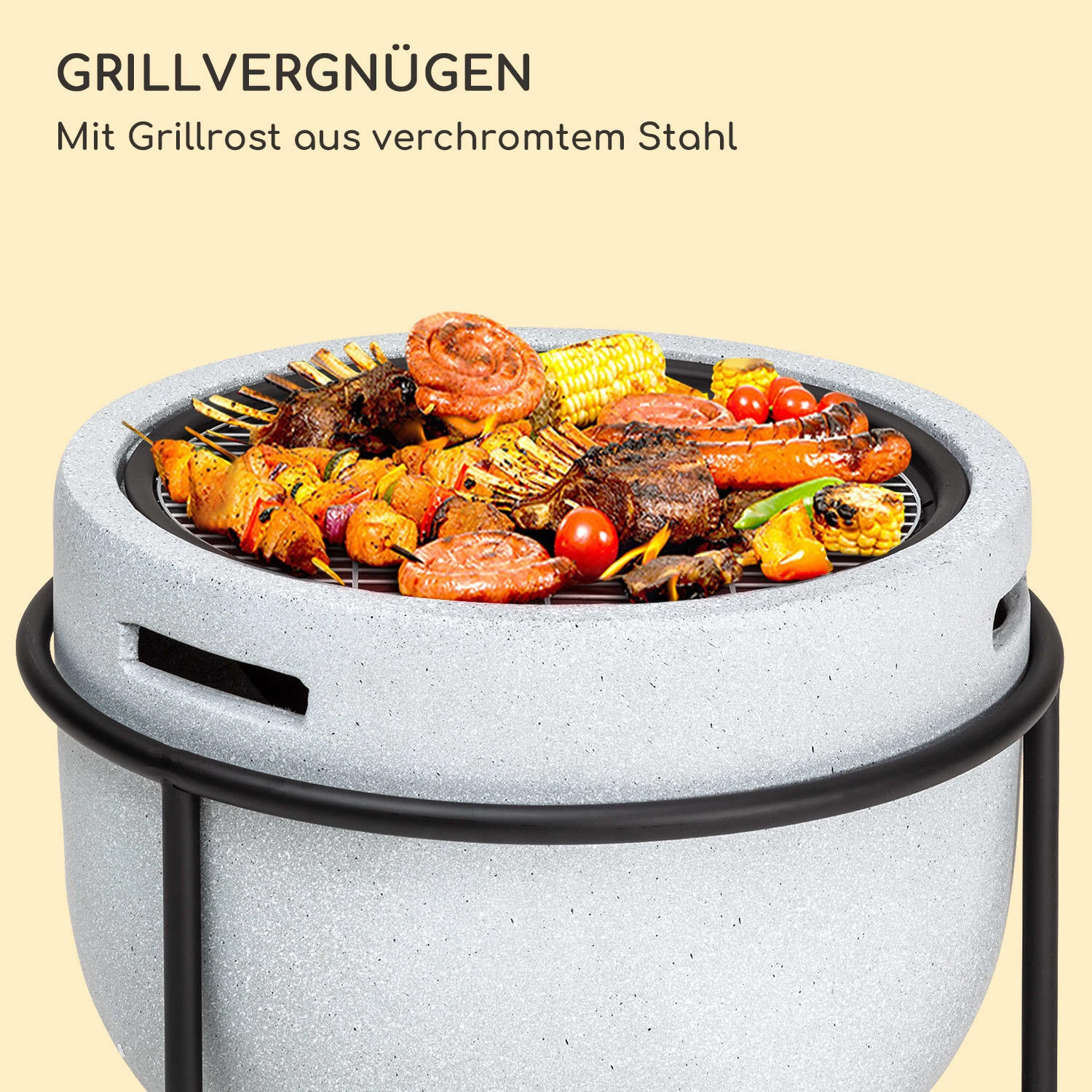 blumfeldt Grail Feuerschale mit Grill MGO & Stahlschale inkl. Funkenschutz Blumfeldt Grail Feuerschale Mit Grill MGO & Stahlschale Inkl. Funkenschutz -Klarstein Verkaufs 10040243 de 0003 logo
