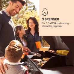Lucifer 3 Gasgrill 3 X 3,6 KW Brenner 60x45cm Grill Edelstahl Mobil -Klarstein Verkaufs 10040280 de 0003 logo