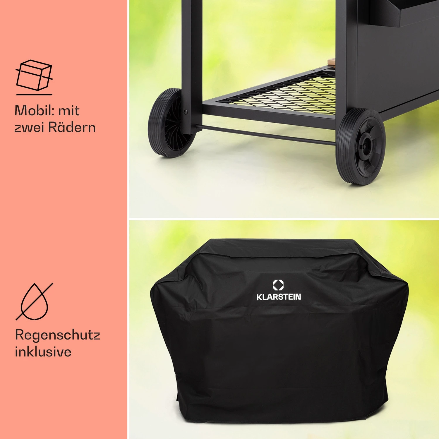 Aberdeen Kombi-Grill Gas Kohle Smoker Thermometer 2 Seitentische mobil Aberdeen Kombi-Grill Gas Kohle Smoker Thermometer 2 Seitentische Mobil -Klarstein Verkaufs 10040294 de 0008 usp