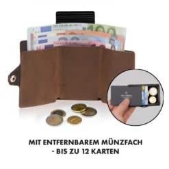 ZNAP Airtag Wallet 12 Karten Münzfach 9x1,8x6 Cm (BxHxT) RFID-Schutz -Klarstein Verkaufs 10040315 de 0004 logo