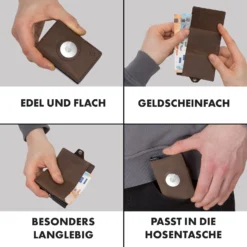 ZNAP Airtag Wallet 12 Karten Münzfach 9x1,8x6 Cm (BxHxT) RFID-Schutz -Klarstein Verkaufs 10040315 de 0005 logo