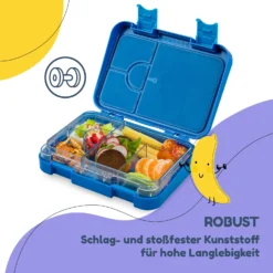 Junior Lunchbox 6 Fächer 21,3 X 15 X 4,5 Cm (BxHxT) BPA-frei -Klarstein Verkaufs 10040336 de 0006 usp