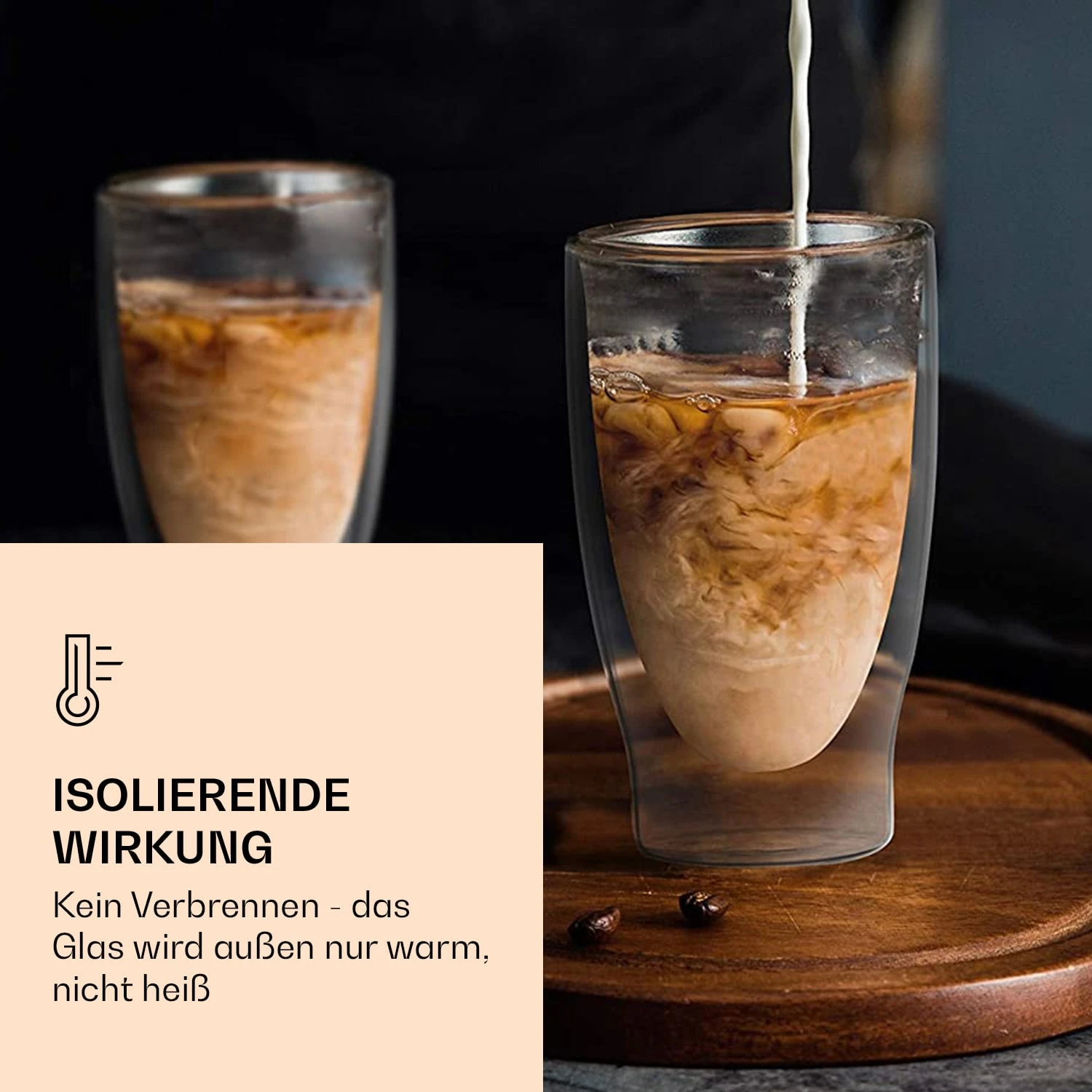 DUOS doppelwandiges Glas 400 ml Trinkglas Espresso Borosilikatglas DUOS Doppelwandiges Glas 400 Ml Trinkglas Espresso Borosilikatglas -Klarstein Verkaufs 10040365 de 0002 logo