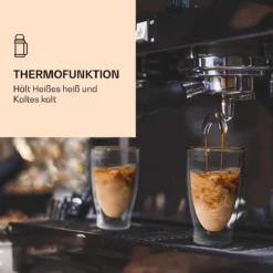 DUOS Doppelwandiges Glas 400 Ml Trinkglas Espresso Borosilikatglas 3 DUOS Doppelwandiges Glas 400 Ml Trinkglas Espresso Borosilikatglas -Klarstein Verkaufs 10040365 de 0004 logo