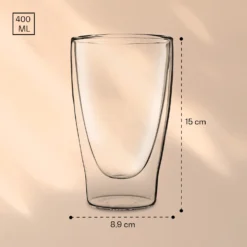 DUOS Doppelwandiges Glas 400 Ml Trinkglas Espresso Borosilikatglas 6 DUOS Doppelwandiges Glas 400 Ml Trinkglas Espresso Borosilikatglas -Klarstein Verkaufs 10040365 yy 0007 logo