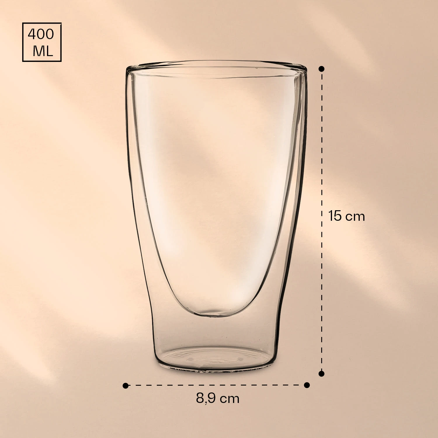 DUOS doppelwandiges Glas 400 ml Trinkglas Espresso Borosilikatglas DUOS Doppelwandiges Glas 400 Ml Trinkglas Espresso Borosilikatglas -Klarstein Verkaufs 10040365 yy 0007 logo