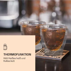 DUOS Doppelwandiges Glas 80 Ml Trinkglas Espresso Borosilikatglas -Klarstein Verkaufs 10040370 de 0004 logo