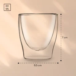 DUOS Doppelwandiges Glas 80 Ml Trinkglas Espresso Borosilikatglas -Klarstein Verkaufs 10040370 yy 0007 logo
