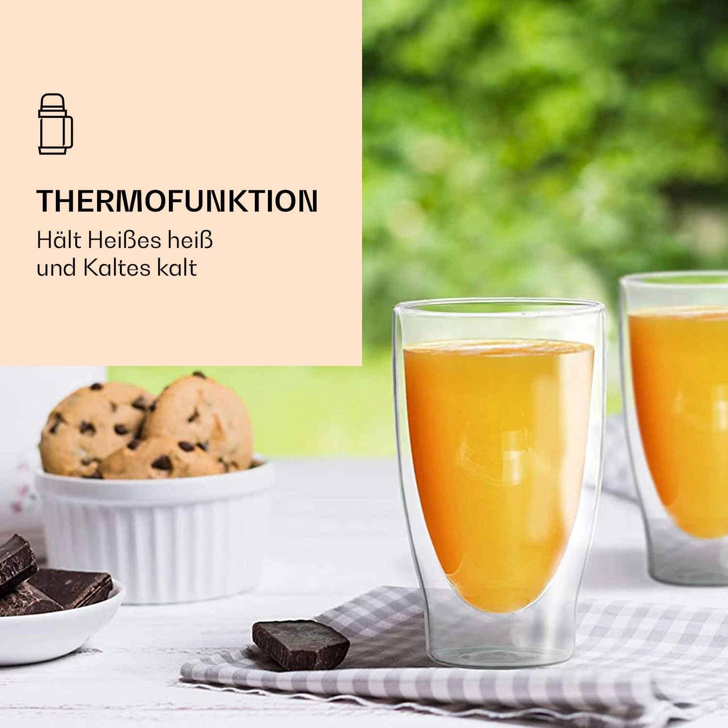 DUOS doppelwandiges Glas 400 ml Trinkglas Espresso Borosilikatglas DUOS Doppelwandiges Glas 400 Ml Trinkglas Espresso Borosilikatglas -Klarstein Verkaufs 10040373 de 0004 logo