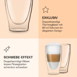 DUOS Doppelwandiges Glas 400 Ml Trinkglas Espresso Borosilikatglas 5 DUOS Doppelwandiges Glas 400 Ml Trinkglas Espresso Borosilikatglas -Klarstein Verkaufs 10040373 de 0006 logo