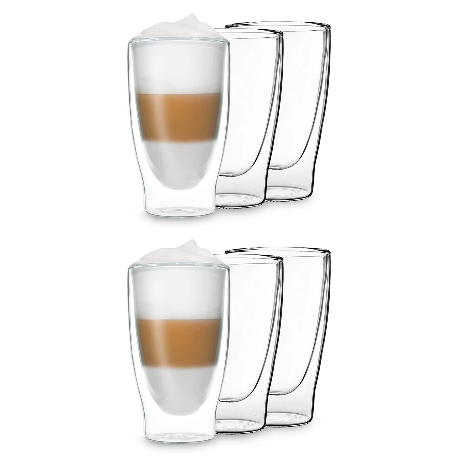 DUOS doppelwandiges Glas 400 ml Trinkglas Espresso Borosilikatglas DUOS Doppelwandiges Glas 400 Ml Trinkglas Espresso Borosilikatglas -Klarstein Verkaufs 10040373 yy 0001 titel