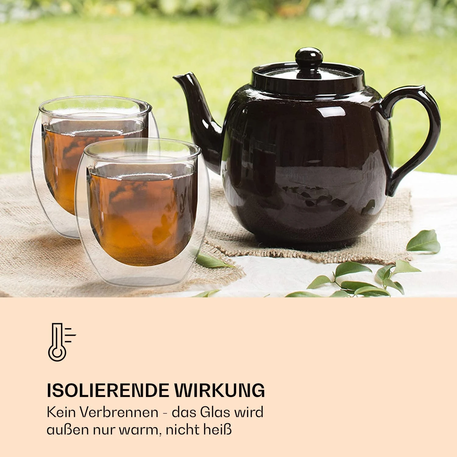 DUOS Jumbo doppelwandiges Glas 410 ml Thermofunktion Edelstahl-Löffel DUOS Jumbo Doppelwandiges Glas 410 Ml Thermofunktion Edelstahl-Löffel -Klarstein Verkaufs 10040375 de 0002 logo