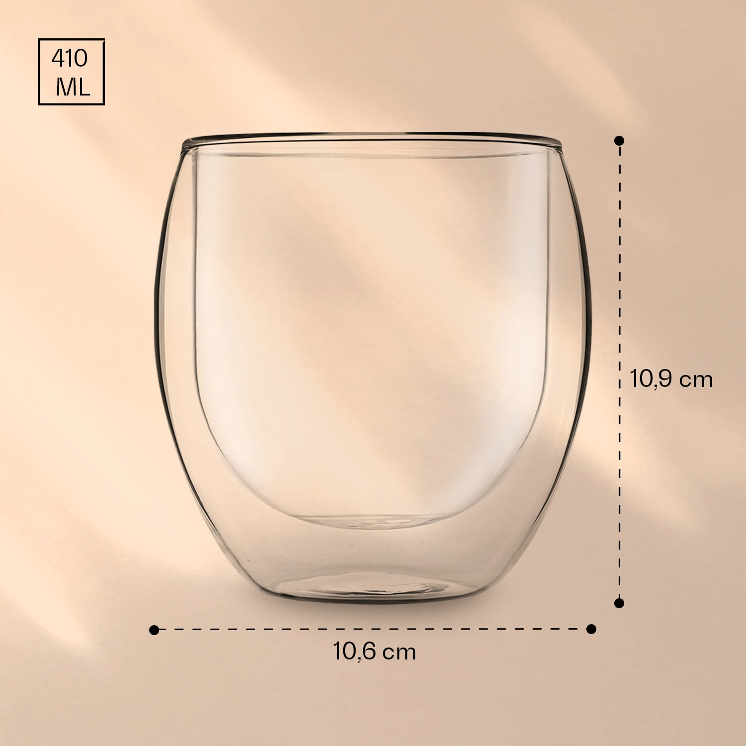 DUOS Jumbo doppelwandiges Glas 410 ml Thermofunktion Edelstahl-Löffel DUOS Jumbo Doppelwandiges Glas 410 Ml Thermofunktion Edelstahl-Löffel -Klarstein Verkaufs 10040375 yy 0007 logo