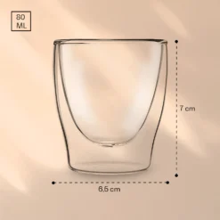 DUOS Doppelwandiges Glas 80 Ml Trinkglas Espresso Borosilikatglas -Klarstein Verkaufs 10040378 yy 0007 logo