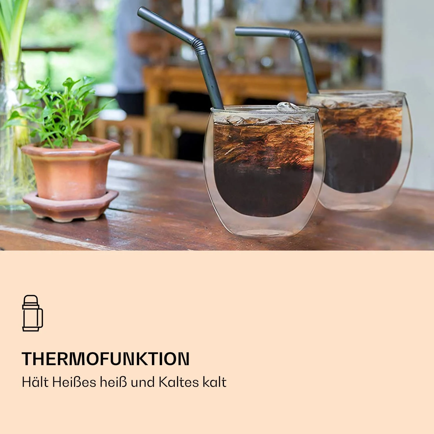 DUOS Jumbo doppelwandiges Thermoglas 2x 310ml & 410ml Edelstahl-Löffel DUOS Jumbo Doppelwandiges Thermoglas 2x 310ml & 410ml Edelstahl-Löffel -Klarstein Verkaufs 10040391 de 0004 logo