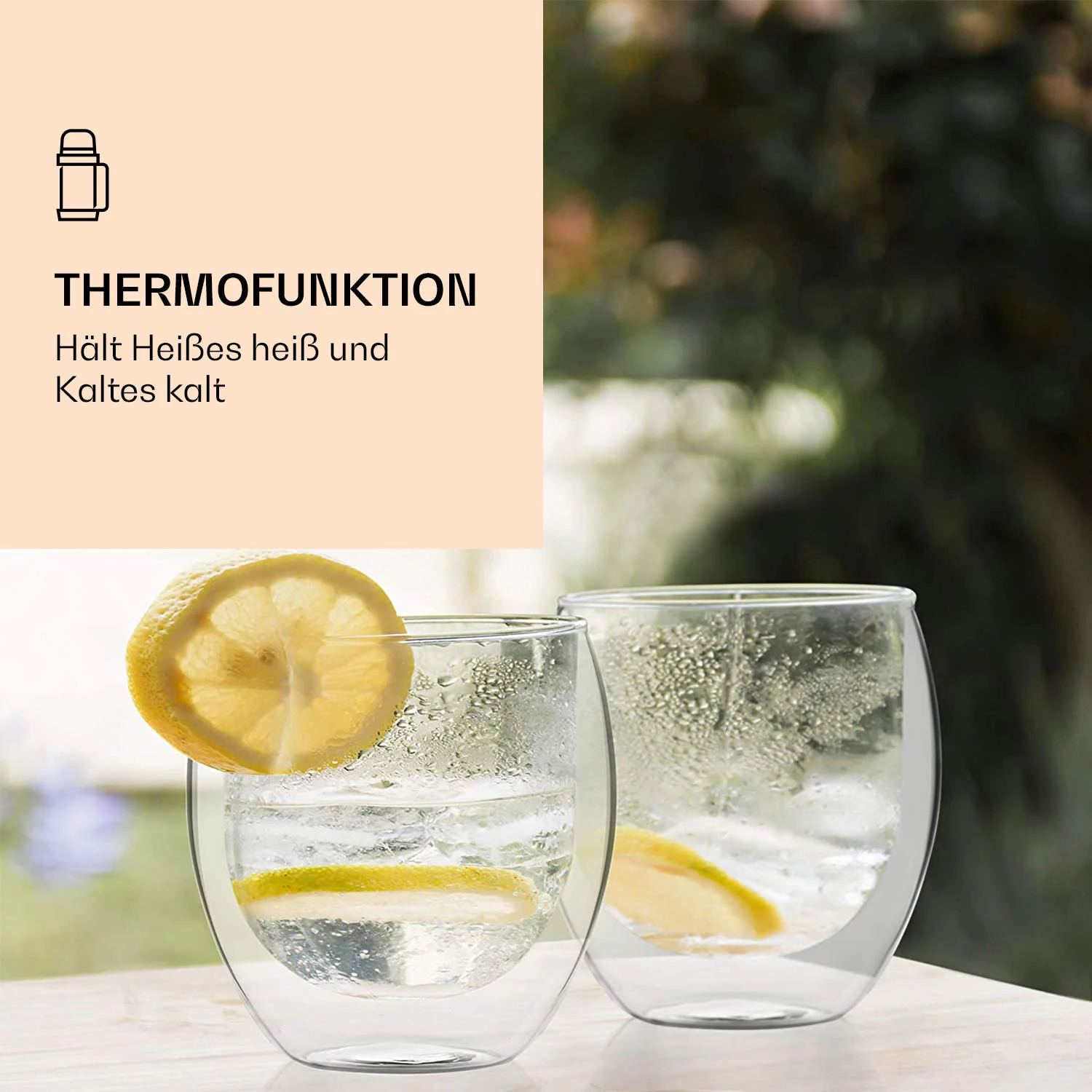DUOS Jumbo doppelwandiges Glas 410 ml Thermofunktion inkl. Edelstahl-Löffel DUOS Jumbo Doppelwandiges Glas 410 Ml Thermofunktion Inkl. Edelstahl-Löffel -Klarstein Verkaufs 10040397 de 0004 logo