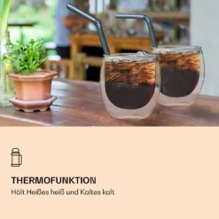 DUOS Doppelwandiges Glas 80 Ml Thermofunktion Inkl. Edelstahl-Löffel 3 DUOS Doppelwandiges Glas 80 Ml Thermofunktion Inkl. Edelstahl-Löffel -Klarstein Verkaufs 10040400 de 0004 logo