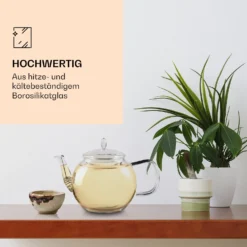 Bedida Teekanne 800ml + 6xTeeblume Grün -Klarstein Verkaufs 10040414 de 0003 logo