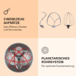 Renata Rossa Küchenmaschine 3-in-1 2000W 2,7PS 5Ltr Edelstahl BPA-frei 3 Renata Rossa Küchenmaschine 3-in-1 2000W 2,7PS 5Ltr Edelstahl BPA-frei -Klarstein Verkaufs 10040500 de 0004 logo