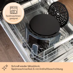 Crisp-Pro Heißluftfritteuse Air Fryer 1400W 3,5 Ltr 8 Programme Timer 3 Crisp-Pro Heißluftfritteuse Air Fryer 1400W 3,5 Ltr 8 Programme Timer -Klarstein Verkaufs 10040701 de 0004 logo