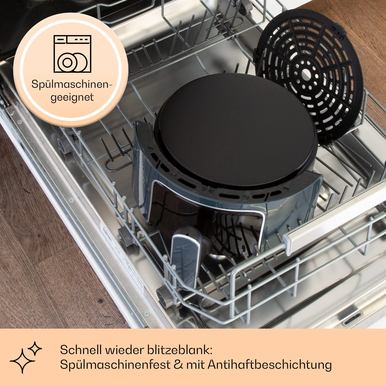 Crisp-Pro Heißluftfritteuse Air Fryer 1400W 3,5 Ltr 8 Programme Timer Crisp-Pro Heißluftfritteuse Air Fryer 1400W 3,5 Ltr 8 Programme Timer -Klarstein Verkaufs 10040701 de 0004 logo