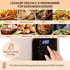 Crisp-Pro Heißluftfritteuse Air Fryer 1400W 3,5 Ltr 8 Programme Timer -Klarstein Verkaufs 10040702 de 0003 logo