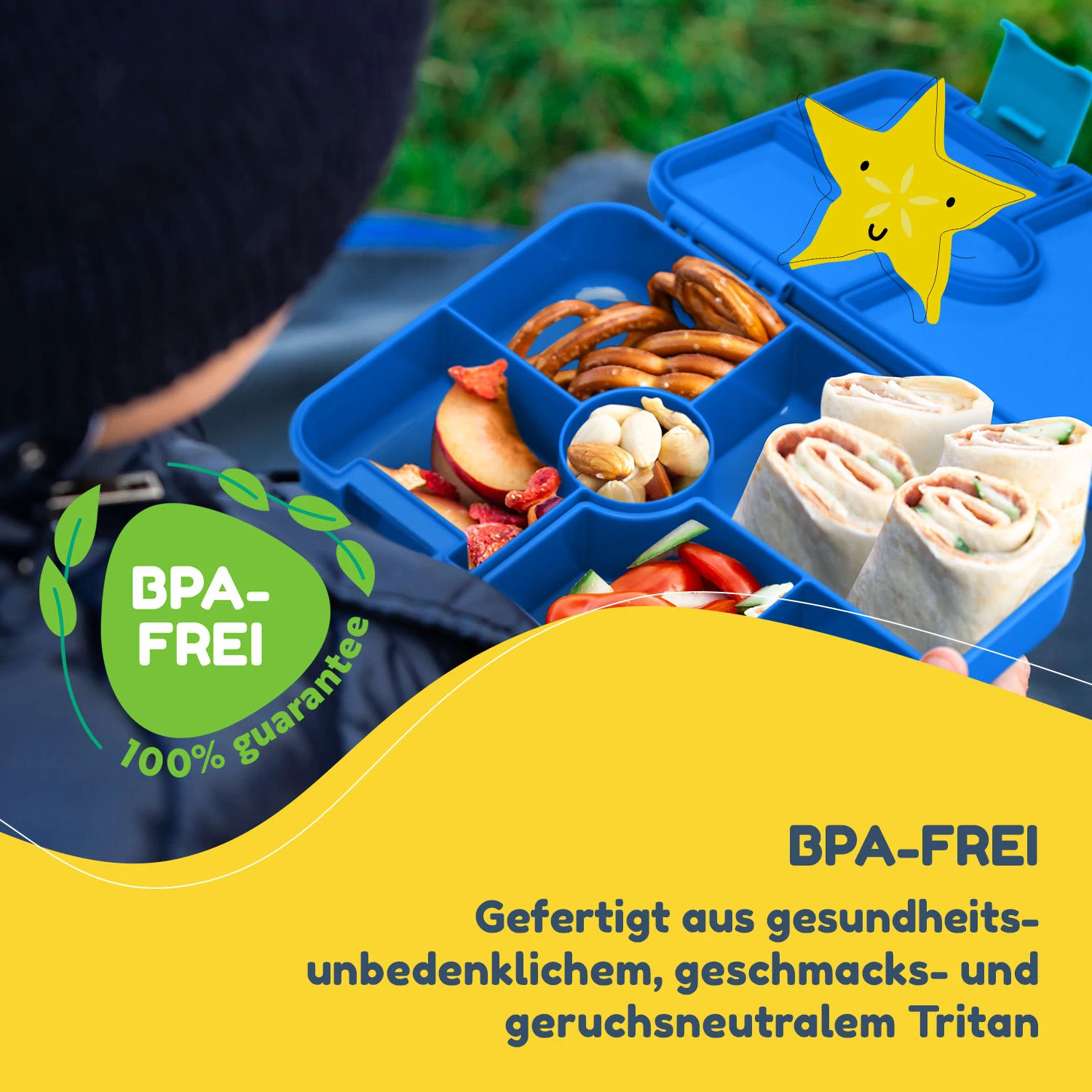 schmatzfatz by Lite Lunchbox 6 Fächer 20,8x4,5x15 cm BPA-frei Tritan Schmatzfatz By Lite Lunchbox 6 Fächer 20,8x4,5x15 Cm BPA-frei Tritan -Klarstein Verkaufs 10040714 de 0002 logo