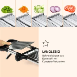 Mandoline Küchenhobel Gourmet Edelstahl 1 Bis 9 Mm Julienne-Schneider -Klarstein Verkaufs 10040835 de 0003 logo