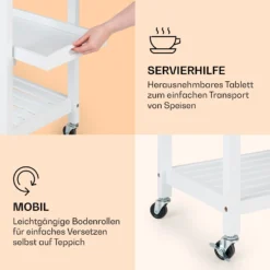 Vermont Servierwagen Küchenwagen 5 Etagen Holz Edelstahl Mobil -Klarstein Verkaufs 10041118 de 0006 logo