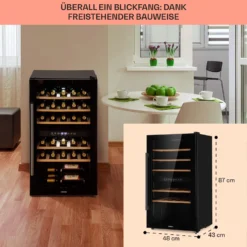 Barossa 29 Duo Weinkühlschrank 29 Fl 80 Ltr 2 Zonen Drucktasten 5 Barossa 29 Duo Weinkühlschrank 29 Fl 80 Ltr 2 Zonen Drucktasten -Klarstein Verkaufs 10041124 de 0006 usp