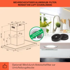 Limelight Dunstabzugshaube 60cm Wandhaube 600m³/h -Klarstein Verkaufs 10041132 de 0005 logo