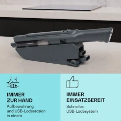 LARMA Akku-Handstaubsauger Kabellos Beutellos Akkubetrieben 32 Min Laufzeit Max. -Klarstein Verkaufs 10041135 de 0004 usp