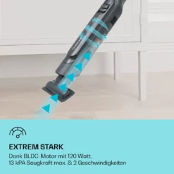 LARMA Akku-Handstaubsauger Kabellos Beutellos Akkubetrieben 32 Min Laufzeit Max. -Klarstein Verkaufs 10041135 de 0005 usp