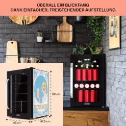Beersafe 70 Bierzeit Edition Kühlschrank 70 Ltr 3 Böden Glas Edelstahl 6 Beersafe 70 Bierzeit Edition Kühlschrank 70 Ltr 3 Böden Glas Edelstahl -Klarstein Verkaufs 10041176 de 0007 usp