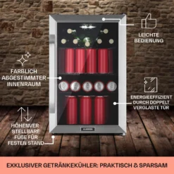 Beersafe 70 Birra Milano Edition Kühlschrank 70 Liter 3 Böden Panoramaglastür Edelstahl 5 Beersafe 70 Birra Milano Edition Kühlschrank 70 Liter 3 Böden Panoramaglastür Edelstahl -Klarstein Verkaufs 10041179 de 0006 usp