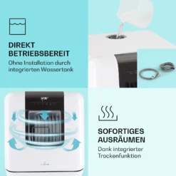 Melville 3 Geschirrspüler Freistehend Installationsfrei 3 Gedecke 2 Melville 3 Geschirrspüler Freistehend Installationsfrei 3 Gedecke -Klarstein Verkaufs 10041183 de 0003 logo